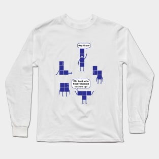 Brick Game Missing Piece Long Sleeve T-Shirt